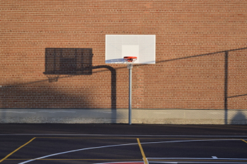 Basketball Hoop on Court Basketball Hoop on Court