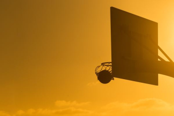 basketball on basketball ring basketball on basketball ring