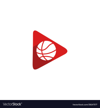basketball play video logo symbol template basketball play video logo symbol template