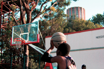 Basketball Player About to Shoot Basketball Player About to Shoot