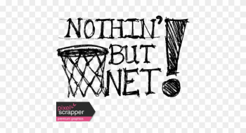 Basketball Word Art Nothin But Net Graphic By Brooke - Basketball Word Art