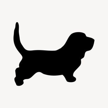 Basset Hound dog silhouette, animal | Free Vector - rawpixel Basset Hound dog silhouette, animal | Free Vector - rawpixel