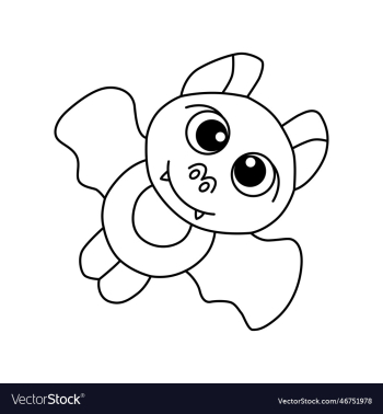 bat cartoon coloring page for kids bat cartoon coloring page for kids