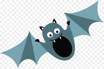 Bat Clip art - Blue bat 