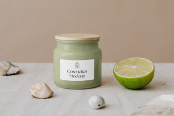 Bath Jar PSD Mockup cosmetics mockup Bath Jar PSD Mockup cosmetics mockup