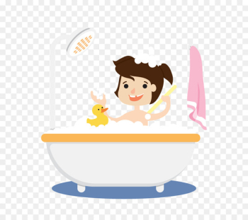 Bathing Bathtub Bubble bath - Vector in the bath Bathing Bathtub Bubble bath - Vector in the bath