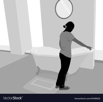Bathtub vector image Bathtub vector image