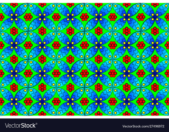 Batik decoration vector image Batik decoration vector image
