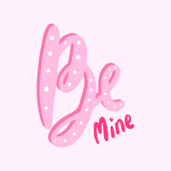Be mine typography vector in pink | Free stock vector - 472342 Be mine typography vector in pink | Free stock vector - 472342