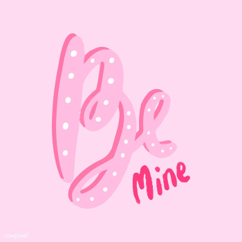 Be mine typography vector in pink | Free stock vector - 472405 Be mine typography vector in pink | Free stock vector - 472405