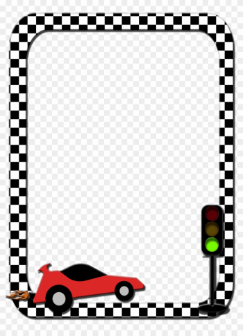 Be Sure They Save As Images So They Have A Transparent - Race Car Checker Border Be Sure They Save As Images So They Have A Transparent - Race Car Checker Border