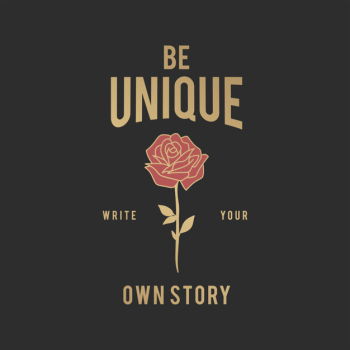 Be unique illustration Be unique illustration