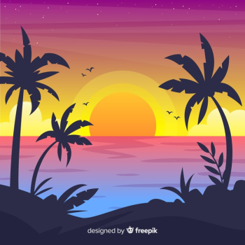 Beach background Free Vector Beach background Free Vector