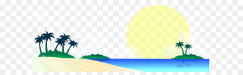 Beach Euclidean vector - Night beach landscape vector Beach Euclidean vector - Night beach landscape vector