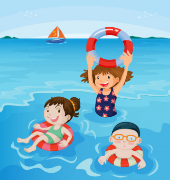 Beach fun Free Vector Beach fun Free Vector
