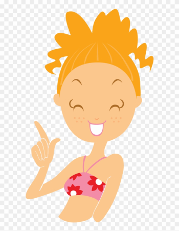 Beach Girl Finger Icon - Icon Happy Girl Beach Girl Finger Icon - Icon Happy Girl