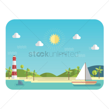 Beach landscape Beach landscape