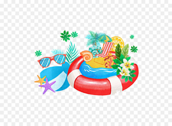 Beach of La Concha Swim ring Clip art - Seaside swim ring Beach of La Concha Swim ring Clip art - Seaside swim ring