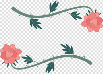 Beach rose Flower Computer file, Pink rose border transparent background PNG clipart