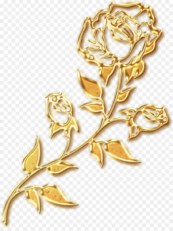 Beach rose Gold - Golden roses silhouette Beach rose Gold - Golden roses silhouette