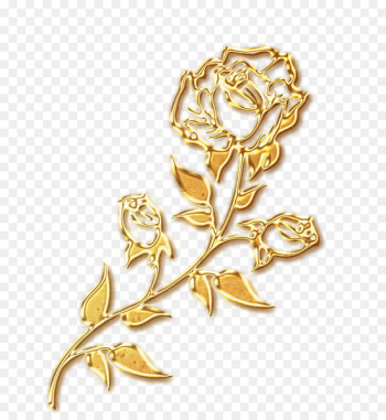 Beach rose Gold party - Gold free to pull roses Valentine's Day decoration pattern 