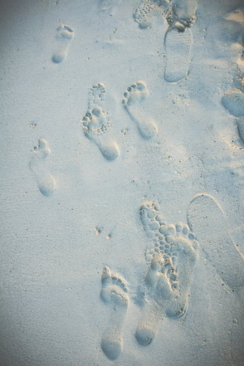 Beach Sand Footprints Beach Sand Footprints