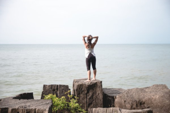 Beach Side Stretching Beach Side Stretching