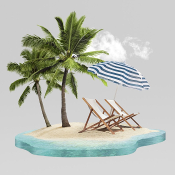 Beach vacation, tropical nature design | Free PSD - rawpixel Beach vacation, tropical nature design | Free PSD - rawpixel