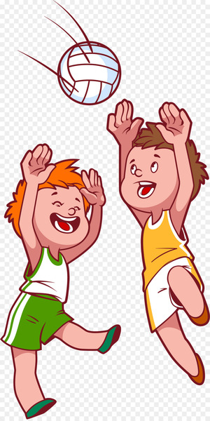 Beach volleyball Child Clip art - Cartoon character children Beach volleyball Child Clip art - Cartoon character children
