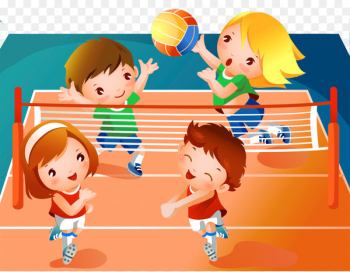 Beach volleyball Sport Clip art - Children volleyball match Beach volleyball Sport Clip art - Children volleyball match