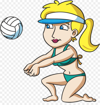 Beach volleyball Woman Cartoon Clip art - beach volley Beach volleyball Woman Cartoon Clip art - beach volley