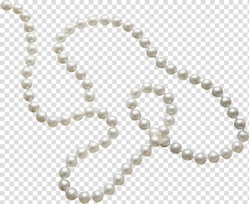 Beaded white necklace, Pearl necklace Pearl necklace Jewellery Gemstone, White pearl necklace transparent background PNG clipart