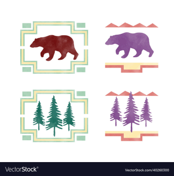 bear and pine trees watercolor texture images bear and pine trees watercolor texture images