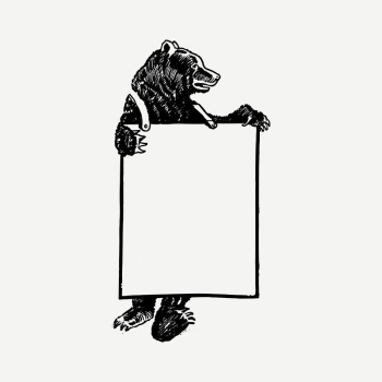 Bear frame clipart, vintage illustration | Free PSD Illustration - rawpixel Bear frame clipart, vintage illustration | Free PSD Illustration - rawpixel