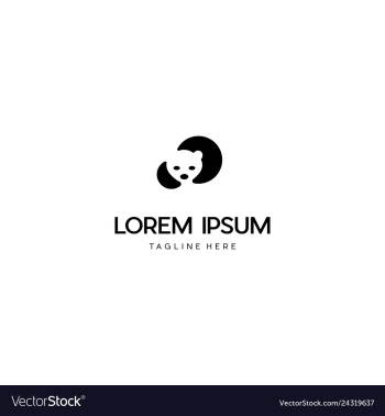 Bear panda animal creative logo design vector image Bear panda animal creative logo design vector image