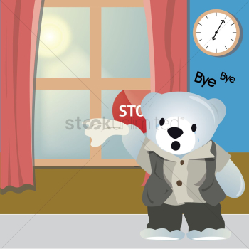 Bear waving bye Bear waving bye