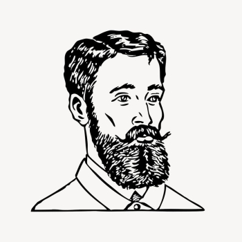 Bearded man clipart, vintage illustration | Free Vector Illustration - rawpixel Bearded man clipart, vintage illustration | Free Vector Illustration - rawpixel