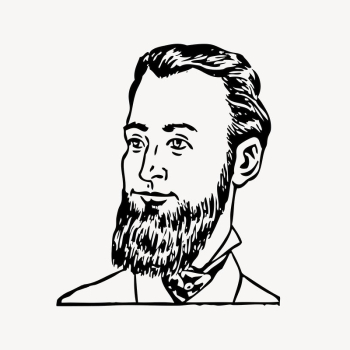 Bearded man clipart, vintage illustration | Free Vector Illustration - rawpixel Bearded man clipart, vintage illustration | Free Vector Illustration - rawpixel