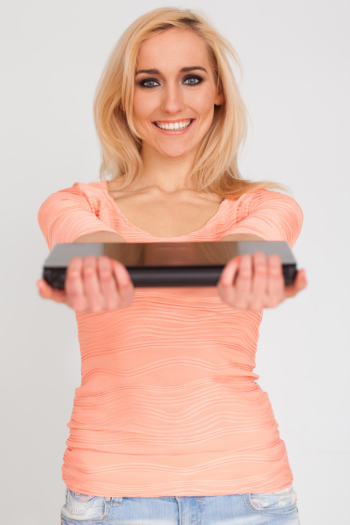 Beautiful caucasian woman with notebook Free Photo Beautiful caucasian woman with notebook Free Photo