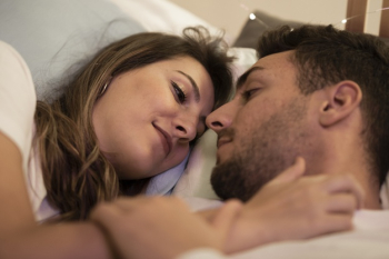 Beautiful cute couple at home hugging Free Photo Beautiful cute couple at home hugging Free Photo
