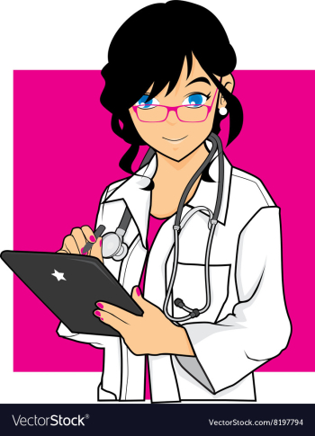 Beautiful Doctor vector image Beautiful Doctor vector image