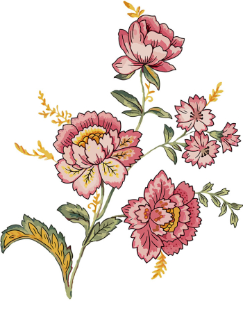 Beautiful draw motif for textile designing