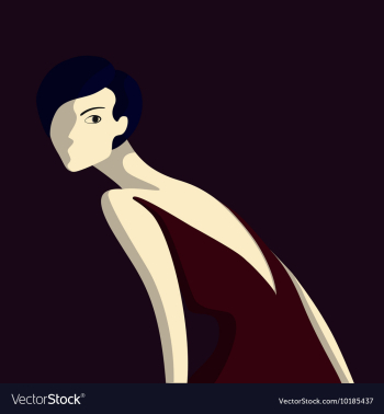 Beautiful elegance woman vector image