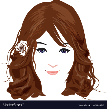 Beautiful face 1 vector image Beautiful face 1 vector image