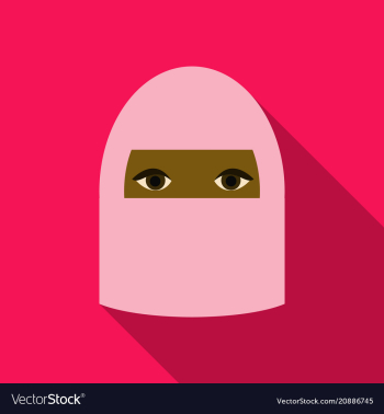 Beautiful face of arabic muslim woman vector image Beautiful face of arabic muslim woman vector image