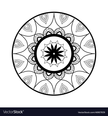 beautiful floral mandala design