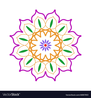 beautiful floral mandala design