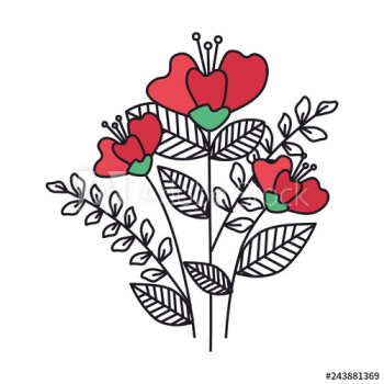 beautiful flowers decorative icon beautiful flowers decorative icon