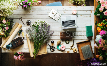 Beautiful Fresh Flowers Flora Shop Work Space Business Beautiful Fresh Flowers Flora Shop Work Space Business