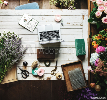 Beautiful Fresh Flowers Flora Shop Work Space Business Beautiful Fresh Flowers Flora Shop Work Space Business